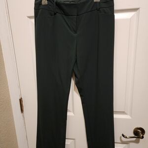 The Limited Dark Green Straight Leg Pants EUC
